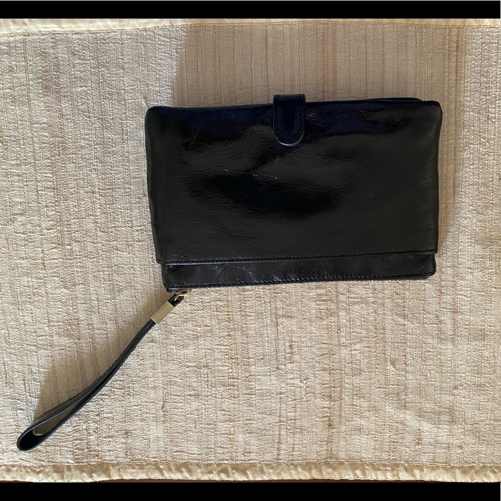 Patent Hobo Wristlet